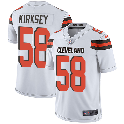 Nike Browns #58 Christian Kirksey White Youth Stitched NFL Vapor Untouchable Limited Jersey
